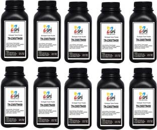 GPS Colour Your Dreams TN-2365 Toner Powder Refill For Compatible For Brother HL-L2321D, L2361DN, L2366DW, L2320d, DCP-L2541DW, L2520D, MFC-L2701D, L2701DW Pack Of 10 With Nozzle 100gm Each. Black Ink Toner Powder