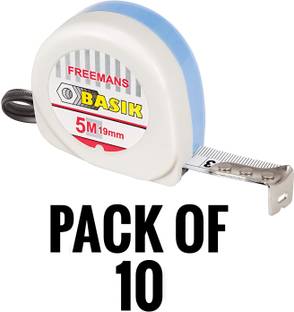 FREEMANS BKC519 Basic Measure tape 5m 19mm (Pack of 10 Measurement Tape