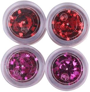 Midas 4 Container Art Craft and Nail Art, Resin Art in Different Colors in Star and Heart Shape