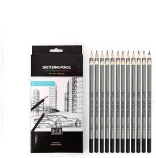 Funity Pencils for sketching and shading 14B, 12B, 10B, 9B, 8B, 7B, 6B, 5B, 4B, 3B, 2B, B, HB, F, H - 9H, Graphite Shading Pencils for Beginners & Pro Artists Pencil (SET OF 24) Pencil