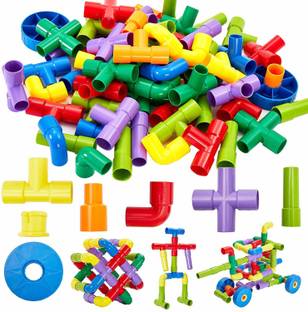 AEXONIZ TOYS Pipe Blocks Building Blocks Toy Game Set for 3-8 Years Old Kids Boys & Girls ( 165 Piece )