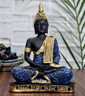 Shilp Saga Meditating Lord Buddha Statue Decorative Showpiece Decorative Showpiece Decorative Showpiece  -  23 cm