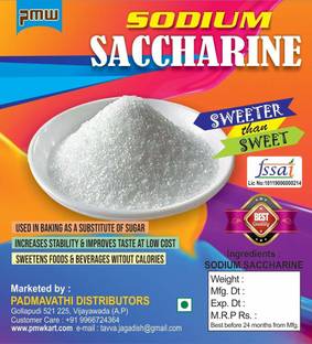 PMW Grade A Quality - Sodium Saccharine - Saccharin - 500 Grams - Loose Packed Sweetener