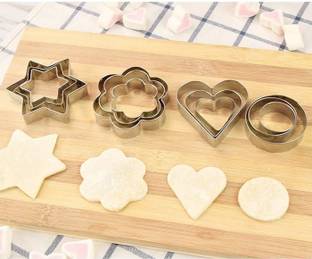 rushabh collections 4 shapes cookie cutters 12 pcs Cookie Cutter