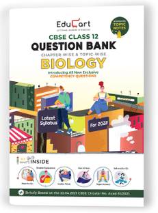 Educart Term 1 & 2 BIOLOGY Class 12 CBSE Question Bank 2021-22 Book