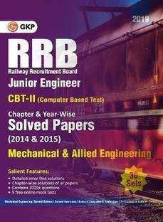 Rrb 2019 - Junior Engineer CBT II 30 Sets Chapter-Wise & Year-Wise Solved Papers (2014 & 2015) - Mechanical & Allied Engineering 1 Edition