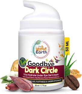 THE INDIE EARTH Good Bye Dark Circles Vita Rich Under Eye Gel Cream with Potato Starch, Red Banana Flower Extract and Retinol Best Under Eye Gel