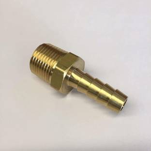 PMW Hose Nipple 5/16 x 3/8 - Hose Barb Connector - 5/16 Inch Hose Barb x 3/8 Male NPT Brass Adaptor Fitting Mendor Hose Pipe