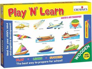 CREATIVE'S Play N Learn -Water and Air Transport (Wooden) for toddlers