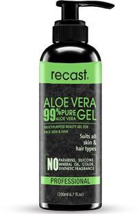 recast Pure Aloe Vera Gel 99% - Soothing | Moisturising | Hydration - Multifunctional product, a must have in everybody's home (200 ml)