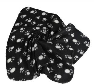 BOLT Pet Dog's Warm Fleece Paw Print Pattern Soft Bed Mat Blanket Cat, Dog Blanket