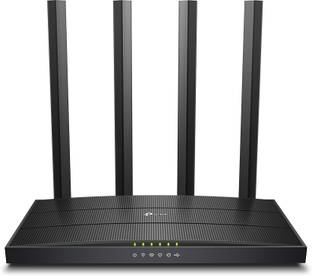 TP-Link Archer C6U Wireless Router 5 GHz, 2.4 GHz 1200 Mbps Wifi Speed Dual Band External Antenna Ethernet (Cable Broadband)