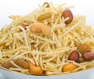 Organic Bites Jodhpuri Kaju Badam Laccha Cashew ,Almond ,Potato Sticks Mixture Marvari Flavour