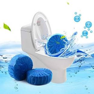 CRYSTALSAG CRYSTAL SAG C Disinfect Toilet Cleaning Tablet, Bowl Cleaner Deodorizer Bathroom Tablet Block (Pack of 10 Pcs, Color: Blue) Lavender Wipe Toilet Cleaner