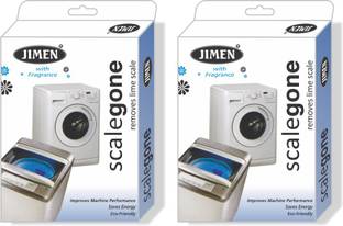 JIMEN SCALEGONE Washing machine service powder cleaning Suitable For All Branded Washing Machine Front Load & Top Load diswasher safe.(pack of 2) pkt 200 gram. Detergent Powder