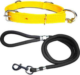 ALCAZAR Dog Belt Bell Collar With Rope (Recommanded for 14-23KG PET) Dog Collar & Leash