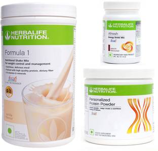HERBALIFE Formula 1 shake mix Vanilla and protein powder 200 and afresh Elaichi Protein Shake