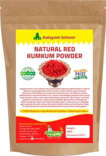 aalayam selveer Pure, Natural, Traditional, Non Scented Kumkum(Kungumam) Red Color - 200g Kumkum