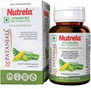PATANJALI Nutrela Vitamin B12 Capsules 350MG - Pack 1