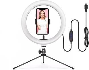 Klat Su Not Include Tripod) Only Big Selfie {MX Taka-Tak,Jos,Moj} Value For Money 10 Inches Big LED Selfie Ring Light for Smartphone FOR Photography, Videography, Live Makeup ,Video Calling Multipurpose {Only Big Selfie Light, Ring Flash