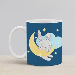 Flipkart SmartBuy Sleepy Bunny Ceramic Coffee Mug
