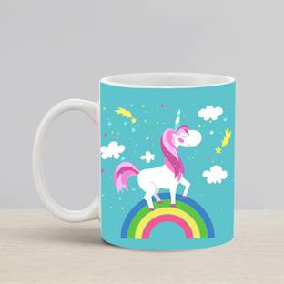 Flipkart SmartBuy Unicorn On Rainbow Ceramic Coffee Mug