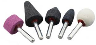 DIGICOP 5pcs Mounted Stone Point Abrasive Grinding Wheels Bit Set for Dremel Rotary Rotary Tool