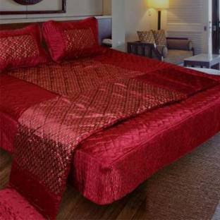 Rajasthan handicraft Satin King Sized Bedding Set