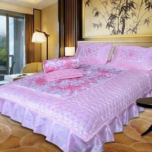 Rajasthan handicraft Satin King Sized Bedding Set