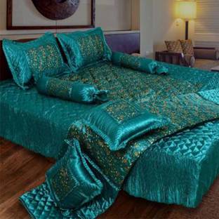 Rajasthan handicraft Satin King Sized Bedding Set
