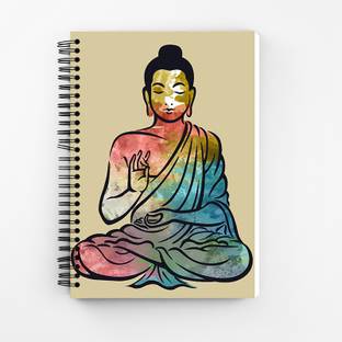 Furnish Marts Buddha Illustration A5 A5 Notebook Unruled 160 Pages