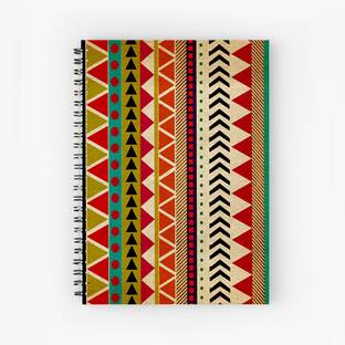 Art Bundle Mandala Pattern A5 Size Wiro Bound Spiral Notebook Diary ( 90 GSM Natural Shade Paper ) A5 Notebook Unruled 160 Pages