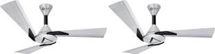 Orient Electric Orina pearl white black pack of 2 with 1 Year Warranty 1200 mm Ceiling Fan