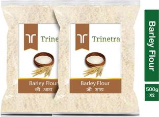 Trinetra Best Quality Barley Flour / Jau Atta 500g Pack of 2