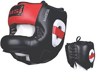USI UNIVERSAL FACE Saver HEADGUARD (615R) S/M (Pack Of 1) Boxing Head Guard
