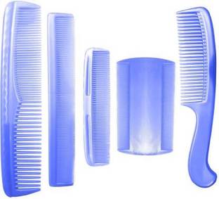 Bekner Combo Of 5 Pcs Plastic Hair Comb Set For Women And Men Use