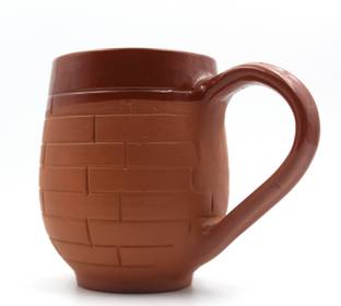 ESVAR INSIDE CERAMIC COTTED OUTSIDE CLASSIC BRICKS DEGINE Pottery Coffee Mug
