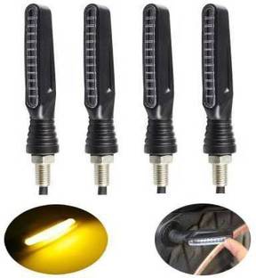 AMB Indicator Light LED for Hero, KTM, Honda, Bajaj, Mahindra (Universal For Bike, Pack of 4) Indicator Light Motorbike LED for Honda (12 V, 8 W)