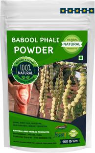 NATURAL AND HERBAL PRODUCTS Babool Phali Powder | Acacia Arabica | Kikar Fali | Babool Pods | Baval Sing | Acacia Nilotica for Eating(Cough, Cold), Knee Pain, Hair Care, Skin and Immunity Booster