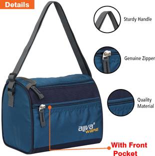 Aliva TM-01 Stylish Insulated Hot Lunch Bag For Every Use Hand Bag, Office, Traveling, School, College and More Quality Product Tested To Keep Your Food Warm And Hygienic Waterproof Lunch Bag