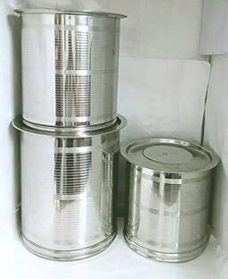 Sonanshi Steel Grocery Container  - 10 L, 16 L, 20 L