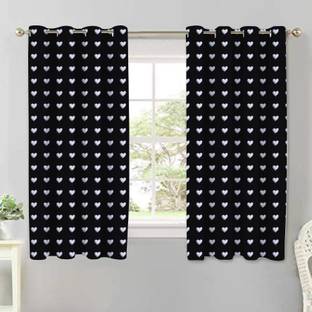Flipkart Perfect Homes 153 cm (5 ft) Cotton Semi Transparent Window Curtain (Pack Of 2)