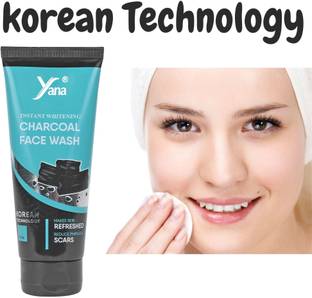 Yana INSTANT WHITENING CHARCOAL FACE WASH || KOREAN TECHNOLOGY || MEN CHARCOAL FACE WASH FOR OILY SKIN Face Wash