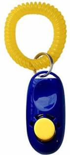 Taiyo Pluss Discovery Pet Training Clicker, Size: L-6.5 cm, Pet Training Clicker with Wrist Bands Strap, Training & Obedience Aid (Blue) Plastic Training Aid For Dog
