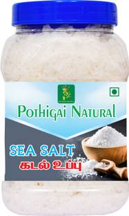 POTHIGAI NATURAL Indian Non Iodised Sea Salt 1KG Traditionally Made 100% Natural Sea Salt