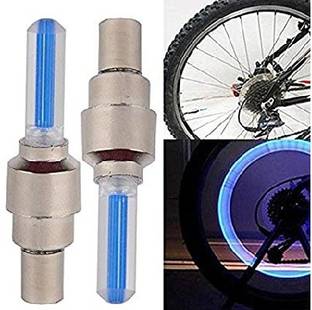 Bullkartzone Set of 2 LED Fireflys Wheel Valve Cap for Bicycle, Motorcycle and Cars (Blue, 246) Brake Light Motorbike LED (5 V, 10 W)
