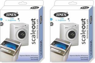 JIMEN SCALEOUT Washing machine service powder Suitable For All Branded Washing Machine Front Load & Top Load dishwasher safe.pack of 2 (200 gm) Detergent Powder