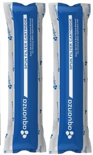 AQUANZA 2 pcs 10'' PP Spun Filter Candle Suitable For All Types Of Ro Water Purifier Solid Filter Cartridge