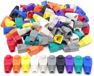 LipiWorld RJ45 Boot Plastic RJ45 Ethernet Network Cable Strain Relief Boots Cable Cap Connector Plug Covers for CAT5 CAT5e CAT6 (Pack of 250) Boot Plastic Cap Wire Connector