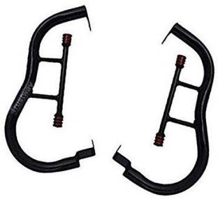 Bullkartzone Black 2 Rod Bar Rear/Back Side Stylist Strong Leg Guard/Legguard Bike Crash Guard for Royal Enfield